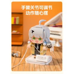 PANTASY 11012 non  THIÊN THẦN JIMMY ASANO TENKI bộ đồ chơi xếp lắp ráp ghép mô hình Brickheadz TANCHJIM ASANO Nhân Vật Đầu To 300 khối