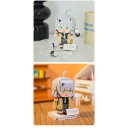 PANTASY 11012 non  THIÊN THẦN JIMMY ASANO TENKI bộ đồ chơi xếp lắp ráp ghép mô hình Brickheadz TANCHJIM ASANO Nhân Vật Đầu To 300 khối