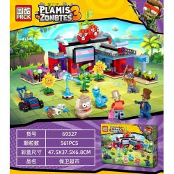PRCK 69327 non  BẢO VỆ SIÊU THỊ bộ đồ chơi xếp lắp ráp ghép mô hình Plants Vs Zombies PLAMIS VS ZONBTES 3 Hoa Quả Nổi Giận 561 khối