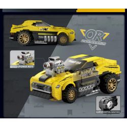 BRICKCOOL KC203 non  PHẢN ÁNH BÙNG NỔ ĐIỆN ĐIÊN CUỒNG tỷ lệ 1:24 bộ đồ chơi xếp lắp ráp ghép mô hình Racers SOUPED-UP ELECTRIC FEVER Đua Tốc Độ 354 khối