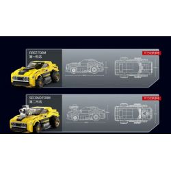 BRICKCOOL KC203 non  PHẢN ÁNH BÙNG NỔ ĐIỆN ĐIÊN CUỒNG tỷ lệ 1:24 bộ đồ chơi xếp lắp ráp ghép mô hình Racers SOUPED-UP ELECTRIC FEVER Đua Tốc Độ 354 khối