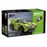 BRICKCOOL KC202 non  VỤ NỔ BLUE WILD BLAST tỷ lệ 1:24 bộ đồ chơi xếp lắp ráp ghép mô hình Racers SOUPED-UP GREEN WILD BLAST Đua Tốc Độ 443 khối