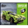 BRICKCOOL KC202 non  VỤ NỔ BLUE WILD BLAST tỷ lệ 1:24 bộ đồ chơi xếp lắp ráp ghép mô hình Racers SOUPED-UP GREEN WILD BLAST Đua Tốc Độ 443 khối