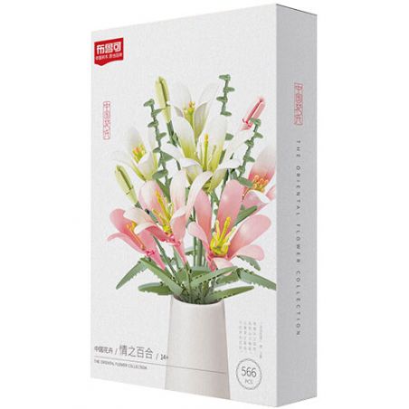 BLOKS 86133 non  HOA HUỆ TÌNH YÊU bộ đồ chơi xếp lắp ráp ghép mô hình 566 khối