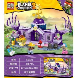 PRCK 69323 non  PHÁO ĐÀI TÍM bộ đồ chơi xếp lắp ráp ghép mô hình Plants Vs Zombies PLAMIS VS ZONBTES 3 Hoa Quả Nổi Giận 380 khối