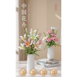 BLOKS 86133 non  HOA HUỆ TÌNH YÊU bộ đồ chơi xếp lắp ráp ghép mô hình 566 khối