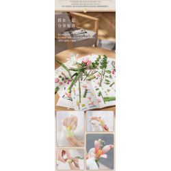 BLOKS 86133 non  HOA HUỆ TÌNH YÊU bộ đồ chơi xếp lắp ráp ghép mô hình 566 khối