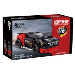 BRICKCOOL KC201 non  NỔ MÌN DUKE OF BLACK tỷ lệ 1:24 bộ đồ chơi xếp lắp ráp ghép mô hình Racers SOUPED-UP DUKE OF OBSIDIAN Đua Tốc Độ 382 khối