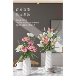 BLOKS 86133 non  HOA HUỆ TÌNH YÊU bộ đồ chơi xếp lắp ráp ghép mô hình 566 khối