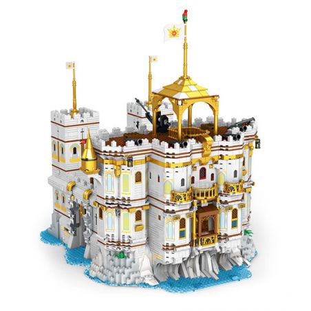 REOBRIX 66013 non  VỊNH HOÀNG GIA bộ đồ chơi xếp lắp ráp ghép mô hình Pirates Of The Caribbean THE ROYAL BAY Cướp Biển Vùng Caribe 4168 khối