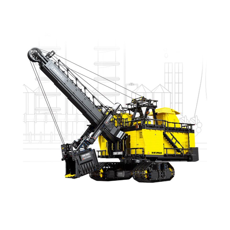 HAPPY BUILD SHINEYU XINYU YC-22004 22004 YC22004 non  XẺNG ĐIỆN MỎ 1:37 tỷ lệ 1:37 bộ đồ chơi xếp lắp ráp ghép mô hình Build Team SHINE YU ELECTRIC ROPE SHOVEL Đội Xây Dựng 11689 khối