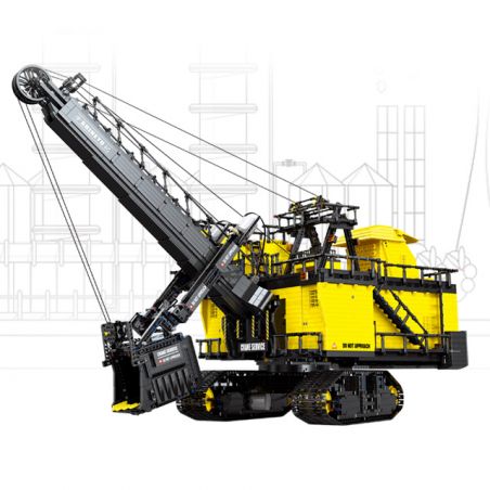 HAPPY BUILD SHINEYU XINYU YC-22004 22004 YC22004 non  XẺNG ĐIỆN MỎ 1:37 tỷ lệ 1:37 bộ đồ chơi xếp lắp ráp ghép mô hình Build Team SHINE YU ELECTRIC ROPE SHOVEL Đội Xây Dựng 11689 khối