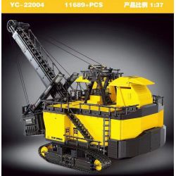 HAPPY BUILD SHINEYU XINYU YC-22004 22004 YC22004 non  XẺNG ĐIỆN MỎ 1:37 tỷ lệ 1:37 bộ đồ chơi xếp lắp ráp ghép mô hình Build Team SHINE YU ELECTRIC ROPE SHOVEL Đội Xây Dựng 11689 khối