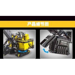 HAPPY BUILD SHINEYU XINYU YC-22004 22004 YC22004 non  XẺNG ĐIỆN MỎ 1:37 tỷ lệ 1:37 bộ đồ chơi xếp lắp ráp ghép mô hình Build Team SHINE YU ELECTRIC ROPE SHOVEL Đội Xây Dựng 11689 khối