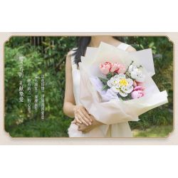 BLOKS 86131 86134 non  TÌNH YÊU HOA MẪU ĐƠN bộ đồ chơi xếp lắp ráp ghép mô hình 666 khối