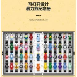 LQS 6301 non  PHIÊN BẢN SƯU TẬP GẤU BẠO LỰC bộ đồ chơi xếp lắp ráp ghép mô hình BEAR BOOK 2622 khối