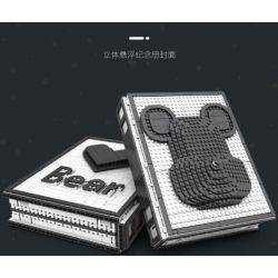 LQS 6301 non  PHIÊN BẢN SƯU TẬP GẤU BẠO LỰC bộ đồ chơi xếp lắp ráp ghép mô hình BEAR BOOK 2622 khối