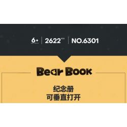 LQS 6301 non  PHIÊN BẢN SƯU TẬP GẤU BẠO LỰC bộ đồ chơi xếp lắp ráp ghép mô hình BEAR BOOK 2622 khối