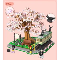 TOP TOY 60028 non  GA XE LỬA bộ đồ chơi xếp lắp ráp ghép mô hình City CHERRY BLOSSOMS Thành Phố 1105 khối