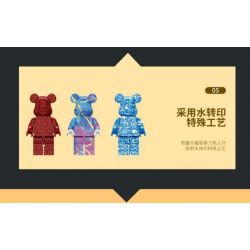 LQS 6301 non  PHIÊN BẢN SƯU TẬP GẤU BẠO LỰC bộ đồ chơi xếp lắp ráp ghép mô hình BEAR BOOK 2622 khối