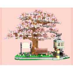 TOP TOY 60028 non  GA XE LỬA bộ đồ chơi xếp lắp ráp ghép mô hình City CHERRY BLOSSOMS Thành Phố 1105 khối