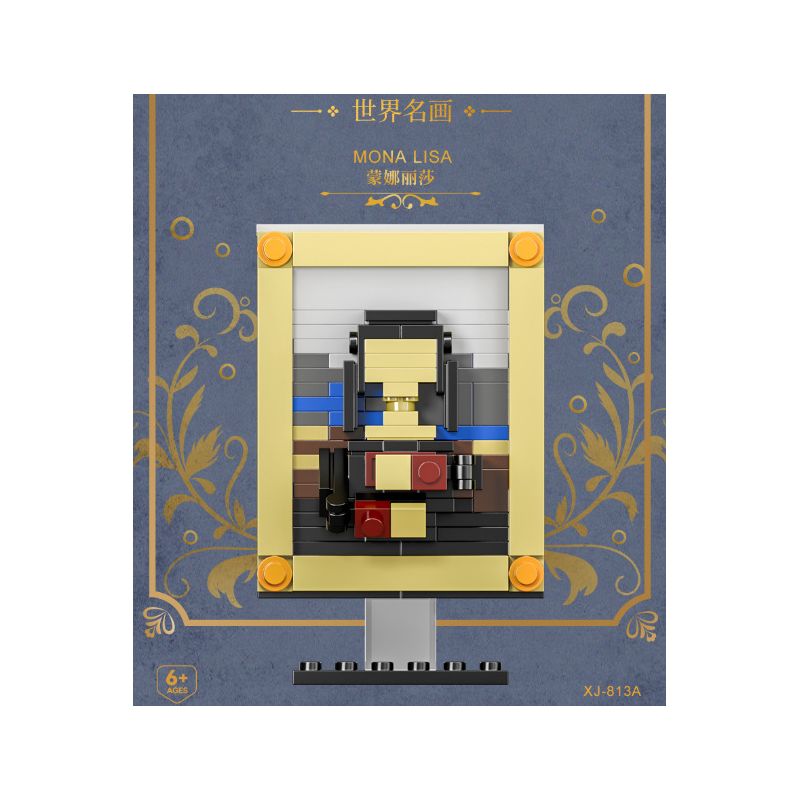 XIANG JUN XJ non  10 CÔNG TRÌNH NGHỆ THUẬT HỘI HỌA NỔI TIẾNG THẾ GIỚI bộ đồ chơi xếp lắp ráp ghép mô hình THE FAMOUS PAINTING WORLD 145 khối