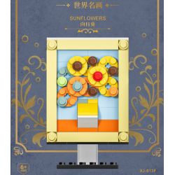 XIANG JUN XJ non  10 CÔNG TRÌNH NGHỆ THUẬT HỘI HỌA NỔI TIẾNG THẾ GIỚI bộ đồ chơi xếp lắp ráp ghép mô hình THE FAMOUS PAINTING WORLD 145 khối