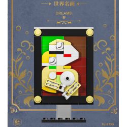 XIANG JUN XJ non  10 CÔNG TRÌNH NGHỆ THUẬT HỘI HỌA NỔI TIẾNG THẾ GIỚI bộ đồ chơi xếp lắp ráp ghép mô hình THE FAMOUS PAINTING WORLD 145 khối