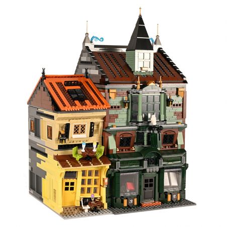 MouldKing 16040 Mould King 16040 non  HIỆU SÁCH MA THUẬT bộ đồ chơi xếp lắp ráp ghép mô hình MAGIC BOOK STORE 3468 khối