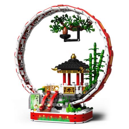 JUHANG TECHNOLOGY 87001 non  VƯỜN JIANGNAN. bộ đồ chơi xếp lắp ráp ghép mô hình 1166 khối