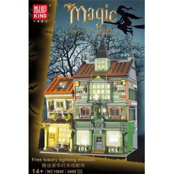 MouldKing 16040 Mould King 16040 non  HIỆU SÁCH MA THUẬT bộ đồ chơi xếp lắp ráp ghép mô hình MAGIC BOOK STORE 3468 khối
