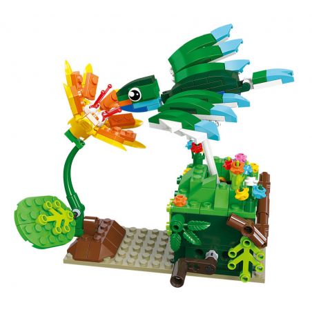 JIESTAR 86103 non  HUMMINGBIRD. bộ đồ chơi xếp lắp ráp ghép mô hình 226 khối