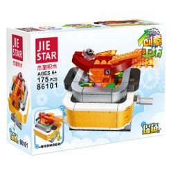 JIESTAR 86101 non  CÁ BƠ XOA bộ đồ chơi xếp lắp ráp ghép mô hình 175 khối