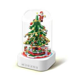 QuanGuan 100215 Quan Guan 100215 non  HỘP NHẠC NGÔI SAO CỦA ĐÊM GIÁNG SINH BÍ ẨN bộ đồ chơi xếp lắp ráp ghép mô hình Christmas STAR SOUND BOX MERRY CHRISTMAS 661 khối