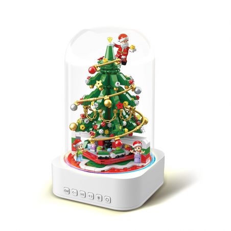 QuanGuan 100215 Quan Guan 100215 non  HỘP NHẠC NGÔI SAO CỦA ĐÊM GIÁNG SINH BÍ ẨN bộ đồ chơi xếp lắp ráp ghép mô hình Christmas STAR SOUND BOX MERRY CHRISTMAS 661 khối