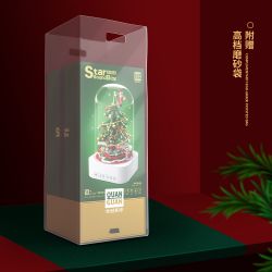 QuanGuan 100215 Quan Guan 100215 non  HỘP NHẠC NGÔI SAO CỦA ĐÊM GIÁNG SINH BÍ ẨN bộ đồ chơi xếp lắp ráp ghép mô hình Christmas STAR SOUND BOX MERRY CHRISTMAS 661 khối