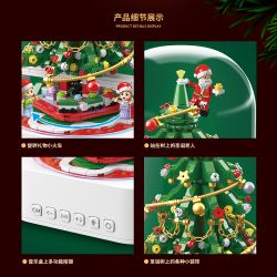 QuanGuan 100215 Quan Guan 100215 non  HỘP NHẠC NGÔI SAO CỦA ĐÊM GIÁNG SINH BÍ ẨN bộ đồ chơi xếp lắp ráp ghép mô hình Christmas STAR SOUND BOX MERRY CHRISTMAS 661 khối