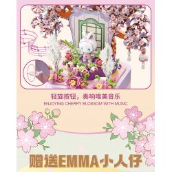 TOP TOY TC1806 1806 non  HỘP NHẠC NGÔI NHÀ NẤM bộ đồ chơi xếp lắp ráp ghép mô hình 650 khối