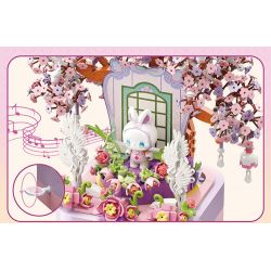 TOP TOY TC1806 1806 non  HỘP NHẠC NGÔI NHÀ NẤM bộ đồ chơi xếp lắp ráp ghép mô hình 650 khối