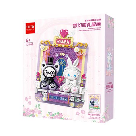 TOP TOY TC1808 1808 non  BẢN IN ĐÁM CƯỚI TƯỞNG TƯỢNG bộ đồ chơi xếp lắp ráp ghép mô hình