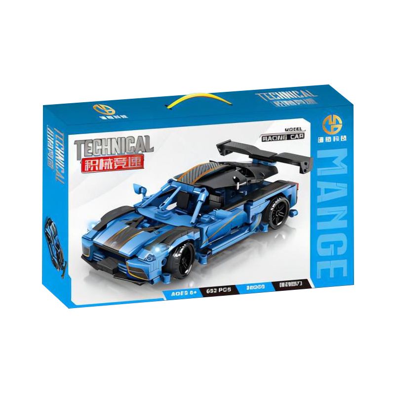 MANGE TECHNOLOGY 88005 non  XE KÉO KOENIGSEGG R5 bộ đồ chơi xếp lắp ráp ghép mô hình  Kỹ Thuật Công Nghệ Cao Mô Hình Phương Tiện 652 khối