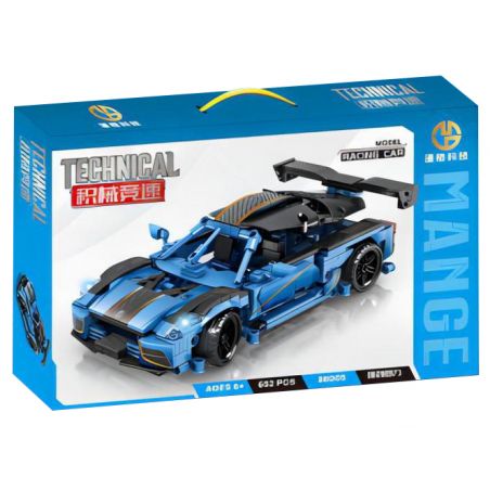 MANGE TECHNOLOGY 88005 non  XE KÉO KOENIGSEGG R5 bộ đồ chơi xếp lắp ráp ghép mô hình  Kỹ Thuật Công Nghệ Cao Mô Hình Phương Tiện 652 khối