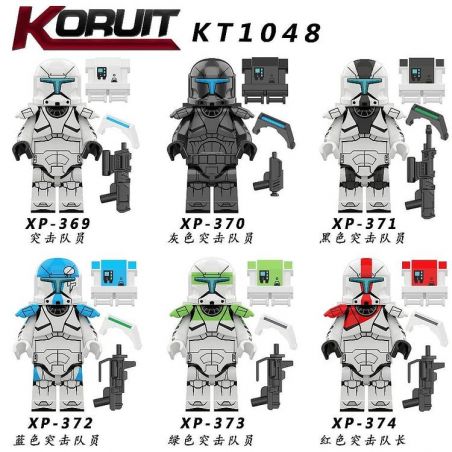 KORUIT XP KT1048 1048 non  ĐỘI ASSAULT CỘNG HÒA bộ đồ chơi xếp lắp ráp ghép mô hình Collectable Minifigures Búp Bê Sưu Tầm