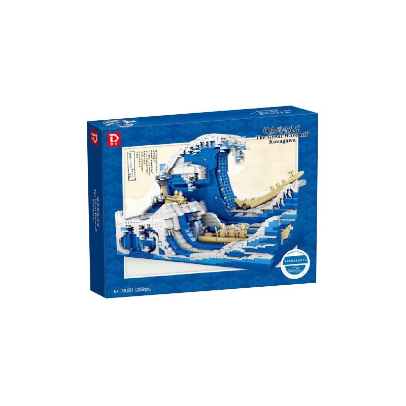 DILE DL860 non  KANAGAWA LƯỚT SÓNG bộ đồ chơi xếp lắp ráp ghép mô hình Arts & Crafts THE GREAT WAVE OFF KANAGAWA 1367 khối