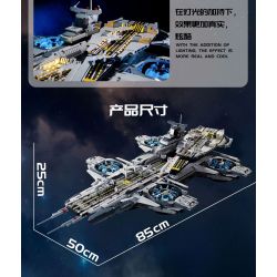 K BOX 10218 non  TÀU SÂN BAY bộ đồ chơi xếp lắp ráp ghép mô hình  LEAGUER HEROES HELICARRIER Kỹ Thuật Công Nghệ Cao Mô Hình Phương Tiện 3385 khối