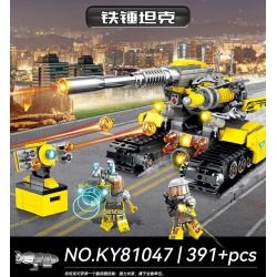 Kazi KY81047 81047 non  BÚA TANK. bộ đồ chơi xếp lắp ráp ghép mô hình 391 khối