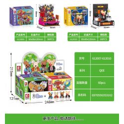 SEMBO 612007 non  GẤU VẼ NGUỆCH NGOẠC QEE bộ đồ chơi xếp lắp ráp ghép mô hình Creator Sáng Tạo 88 khối