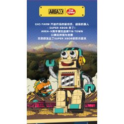 X AREA-X AD0001 0001 non  TRANG TRẠI XĂNG DẦU TINTOWN SUPER BOB ROBOT bộ đồ chơi xếp lắp ráp ghép mô hình Creator SUPER XBOB Sáng Tạo