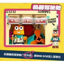 X AREA-X AD0001 0001 non  TRANG TRẠI XĂNG DẦU TINTOWN SUPER BOB ROBOT bộ đồ chơi xếp lắp ráp ghép mô hình Creator SUPER XBOB Sáng Tạo