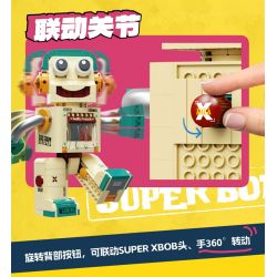 X AREA-X AD0001 0001 non  TRANG TRẠI XĂNG DẦU TINTOWN SUPER BOB ROBOT bộ đồ chơi xếp lắp ráp ghép mô hình Creator SUPER XBOB Sáng Tạo